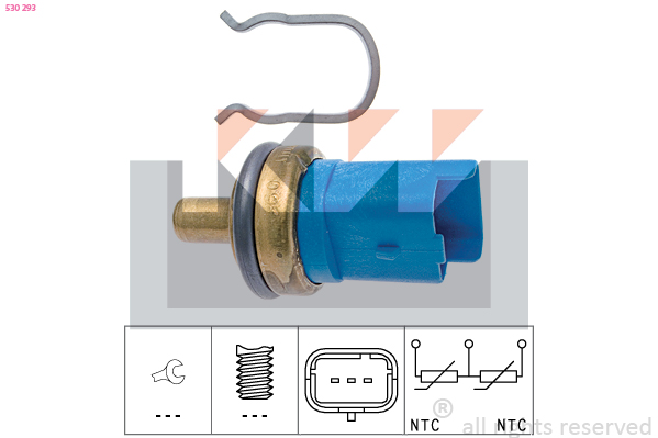 Senzor,temperatura lichid de racire 530 293 KW